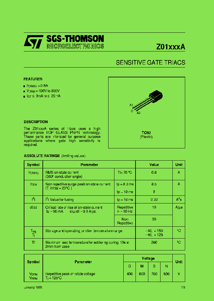 Z0103DA1AA2_7672210.PDF Datasheet