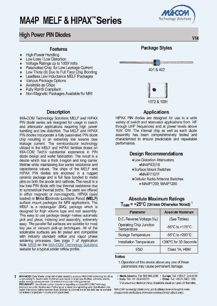 PIN-HIPAX-SERIES_7673316.PDF Datasheet