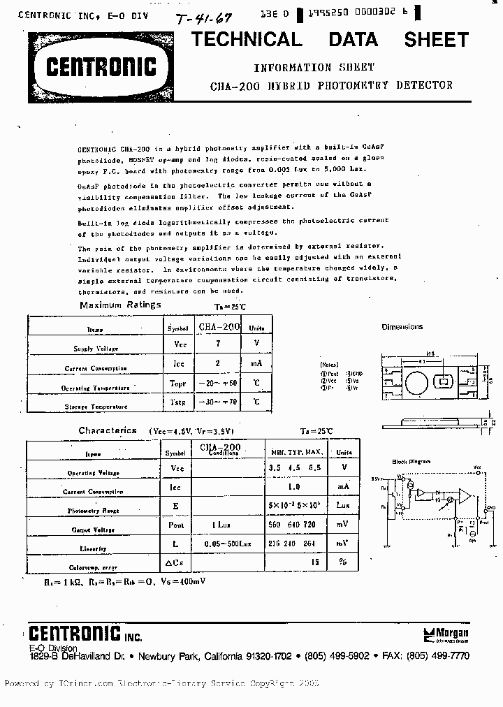 CHA200_7673486.PDF Datasheet