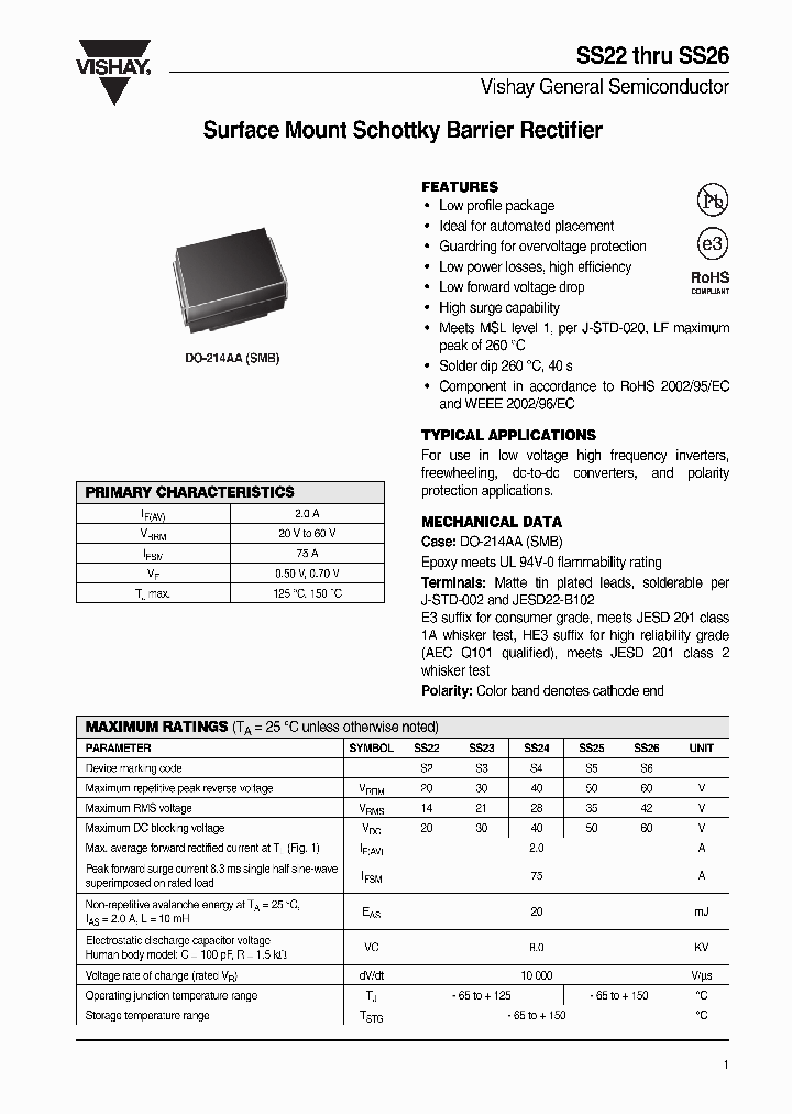 SS26-E3_7674039.PDF Datasheet