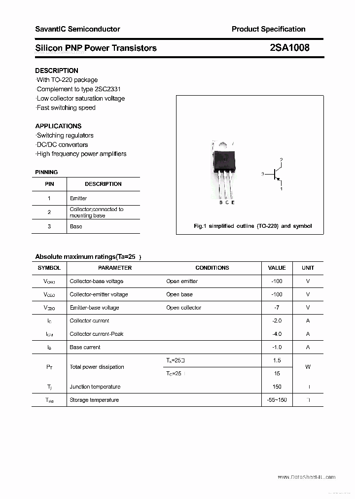 A1008_7675149.PDF Datasheet