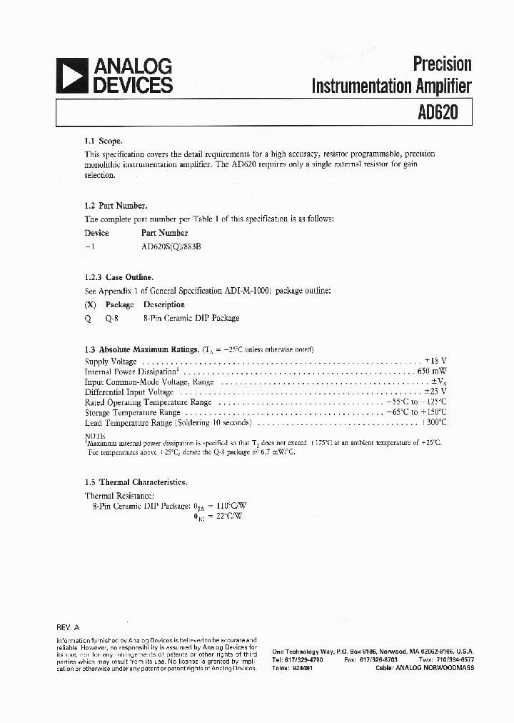 AD620SQ883B_7675438.PDF Datasheet