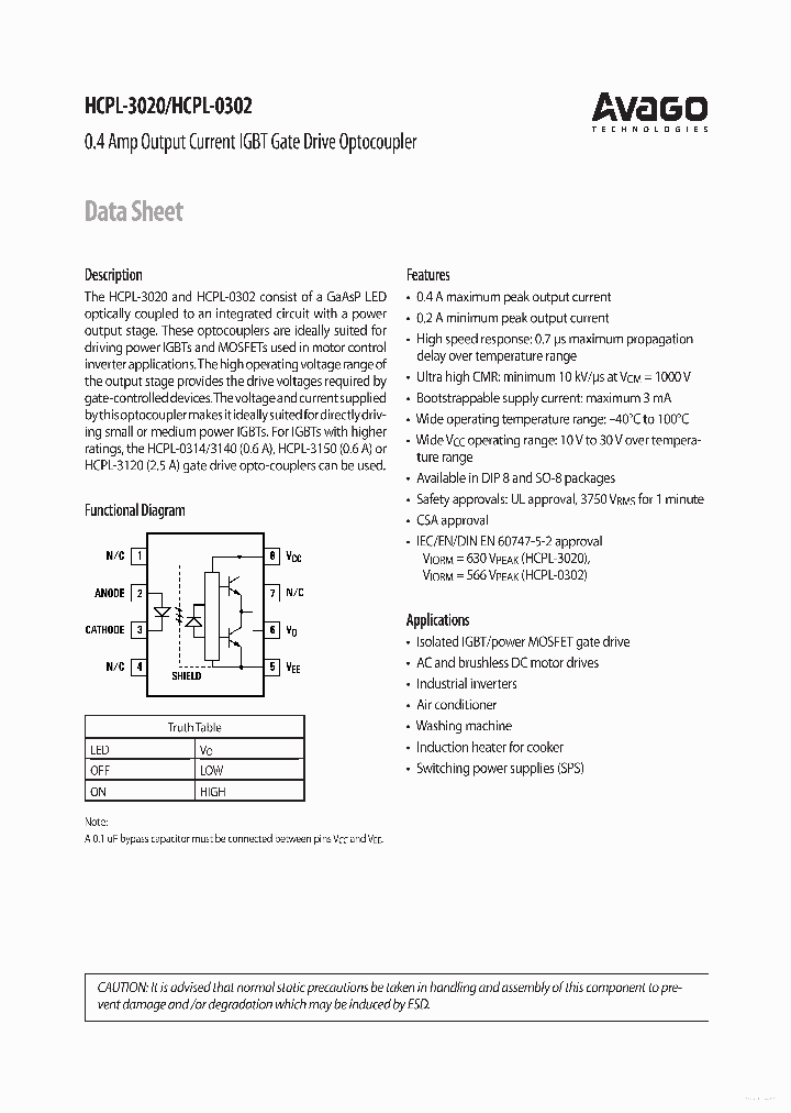 HCPL0302_7675591.PDF Datasheet