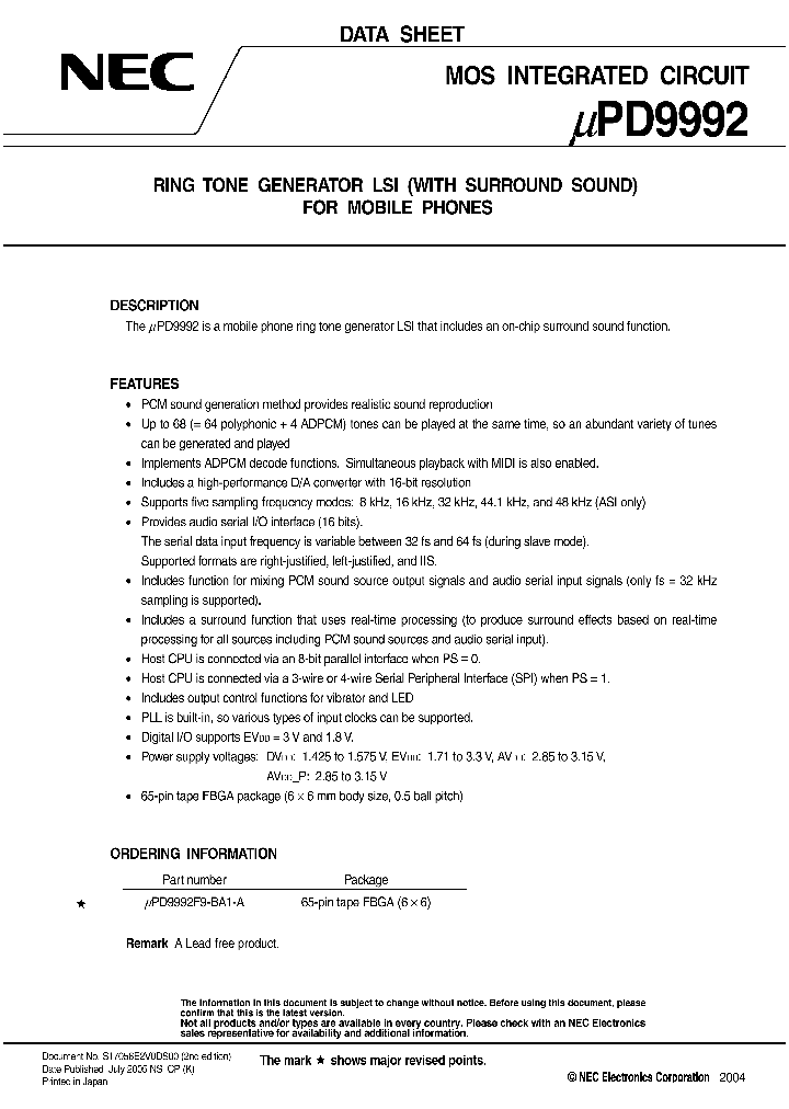 UPD9992F9-BA1-A_7680122.PDF Datasheet