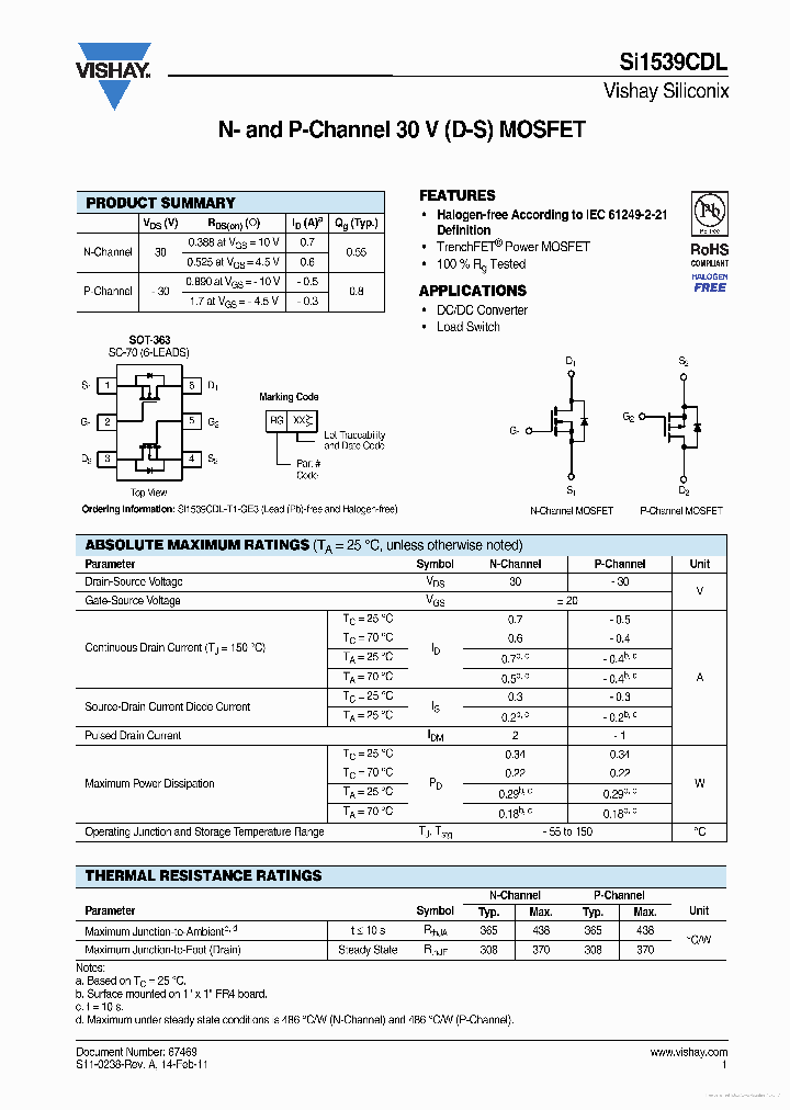 SI1539CDL_7683880.PDF Datasheet