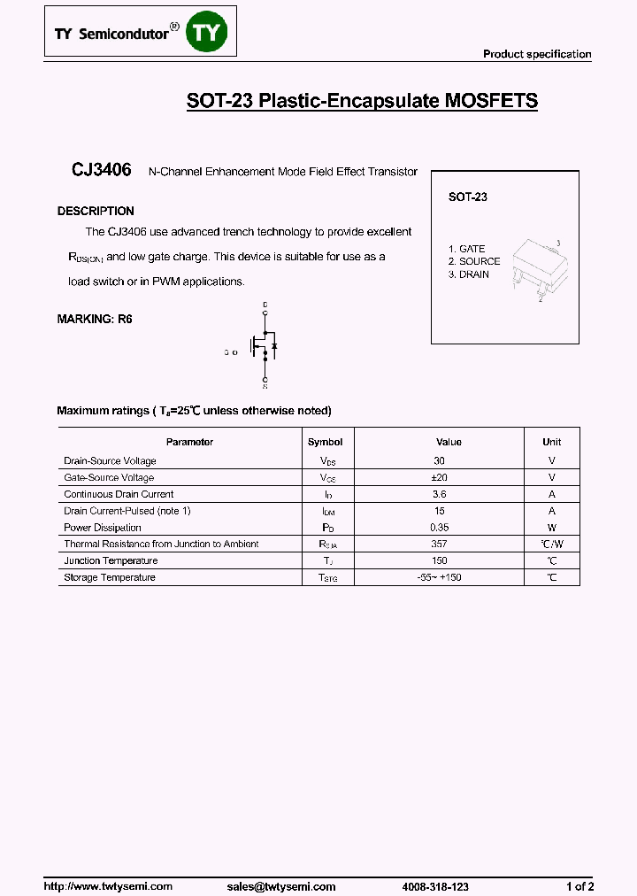 CJ3406_7684465.PDF Datasheet