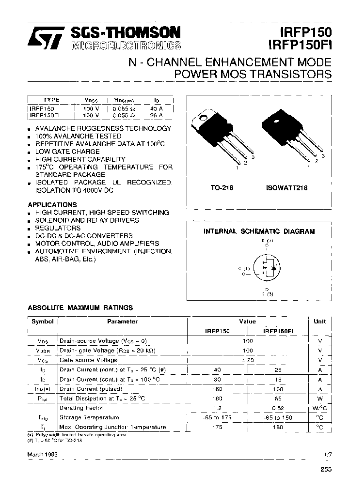IRFP150FI_7685594.PDF Datasheet