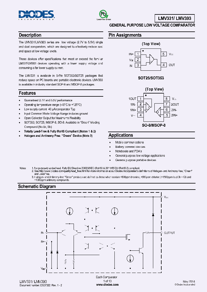 LMV331_7688983.PDF Datasheet