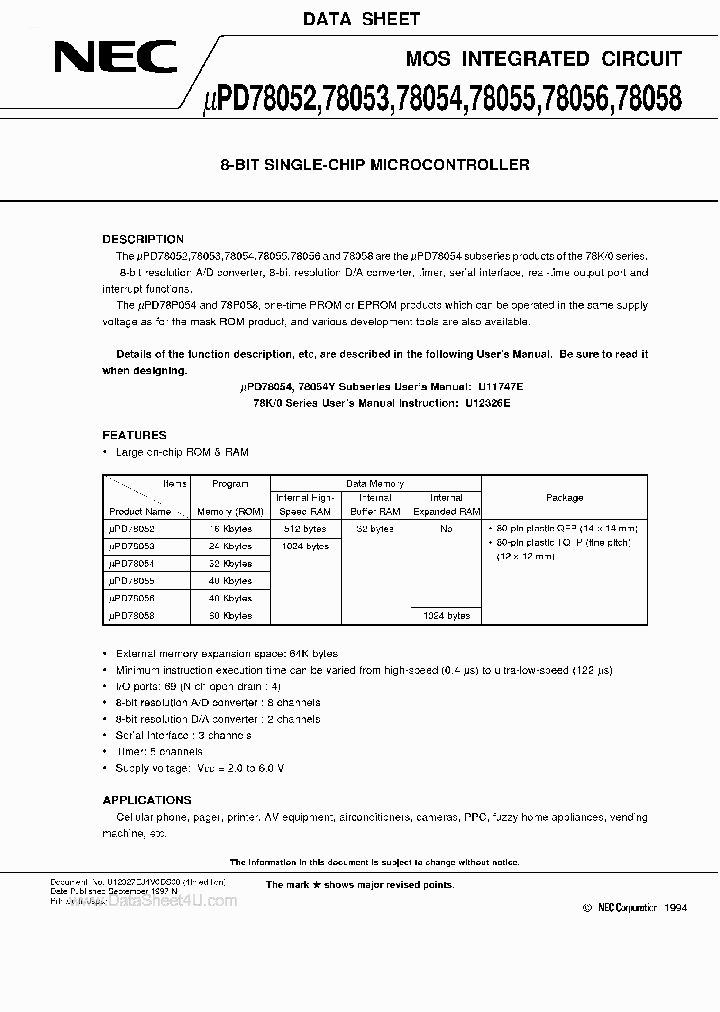 UPD78053_7689824.PDF Datasheet
