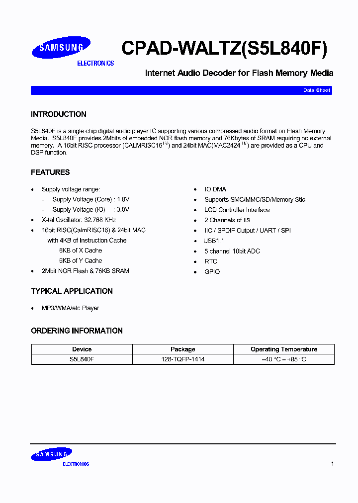 S5L840F_7695383.PDF Datasheet