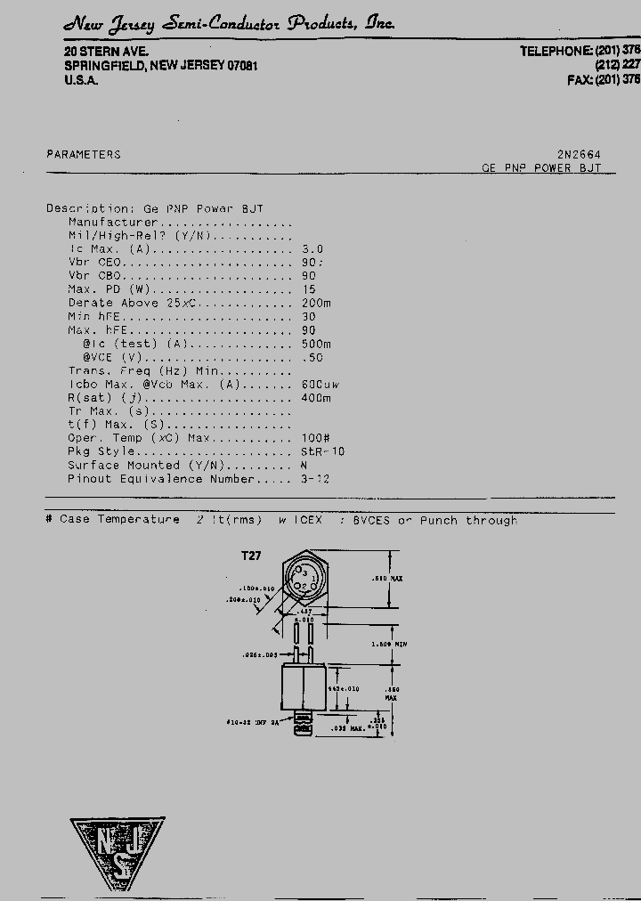 2N2664_7696107.PDF Datasheet