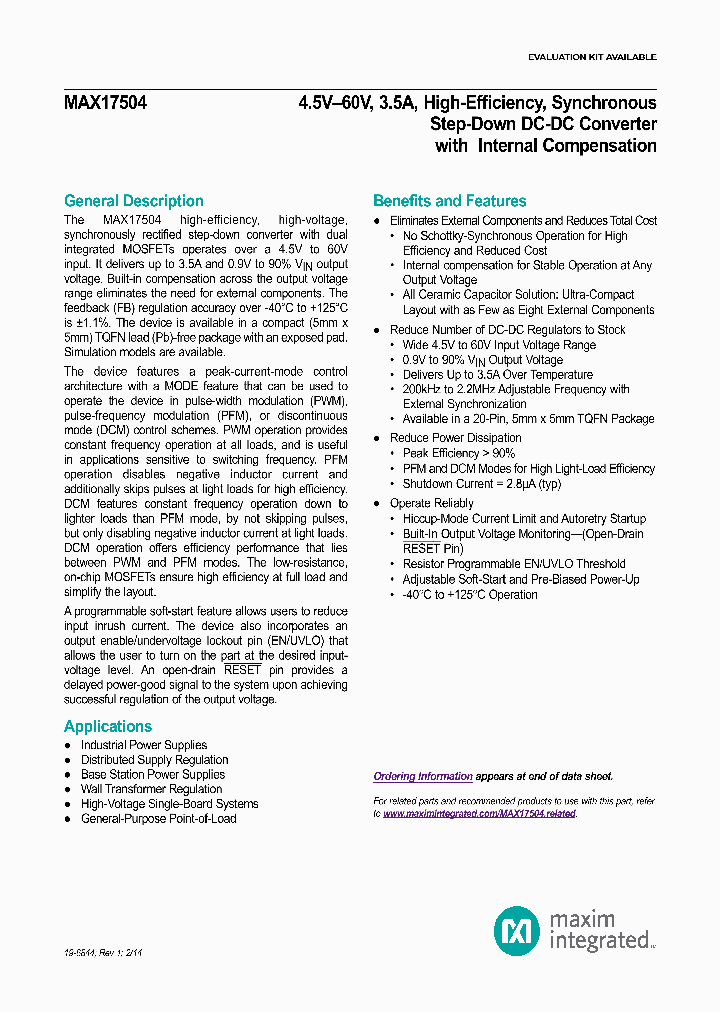 MAX17504_7698686.PDF Datasheet