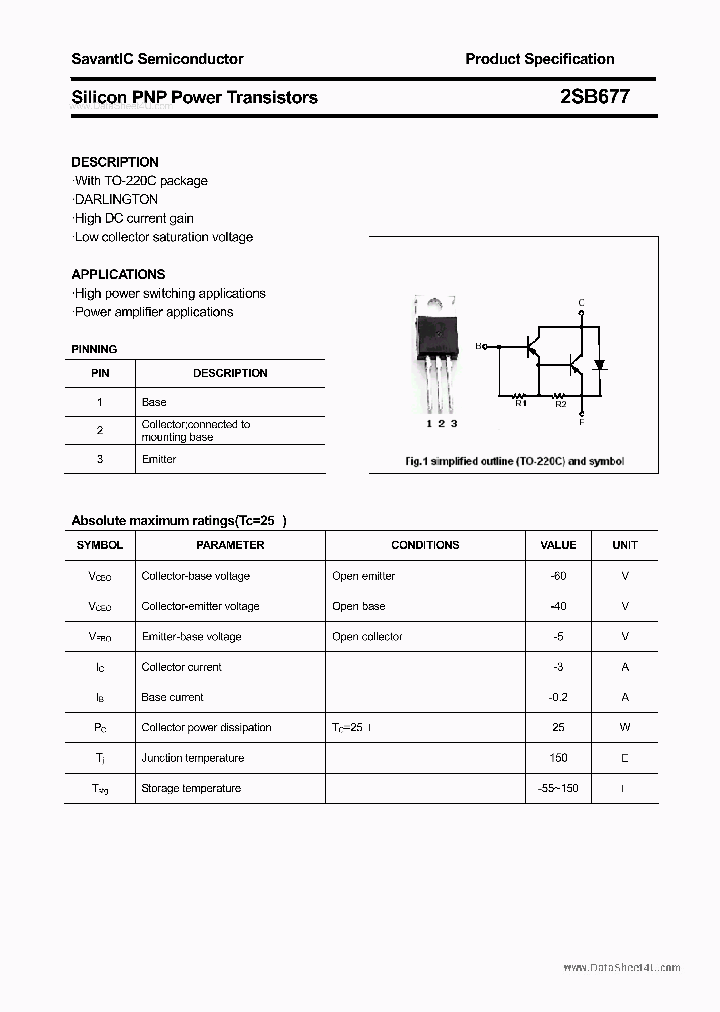 2SB677_7698858.PDF Datasheet
