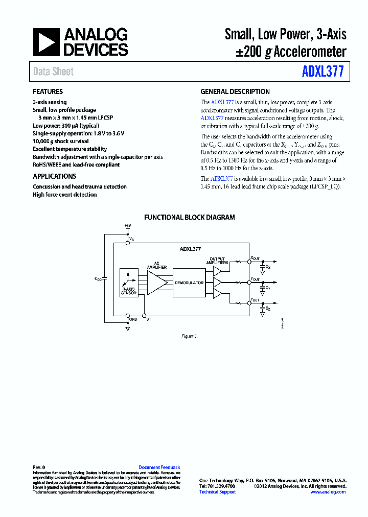 ADXL377_7700514.PDF Datasheet