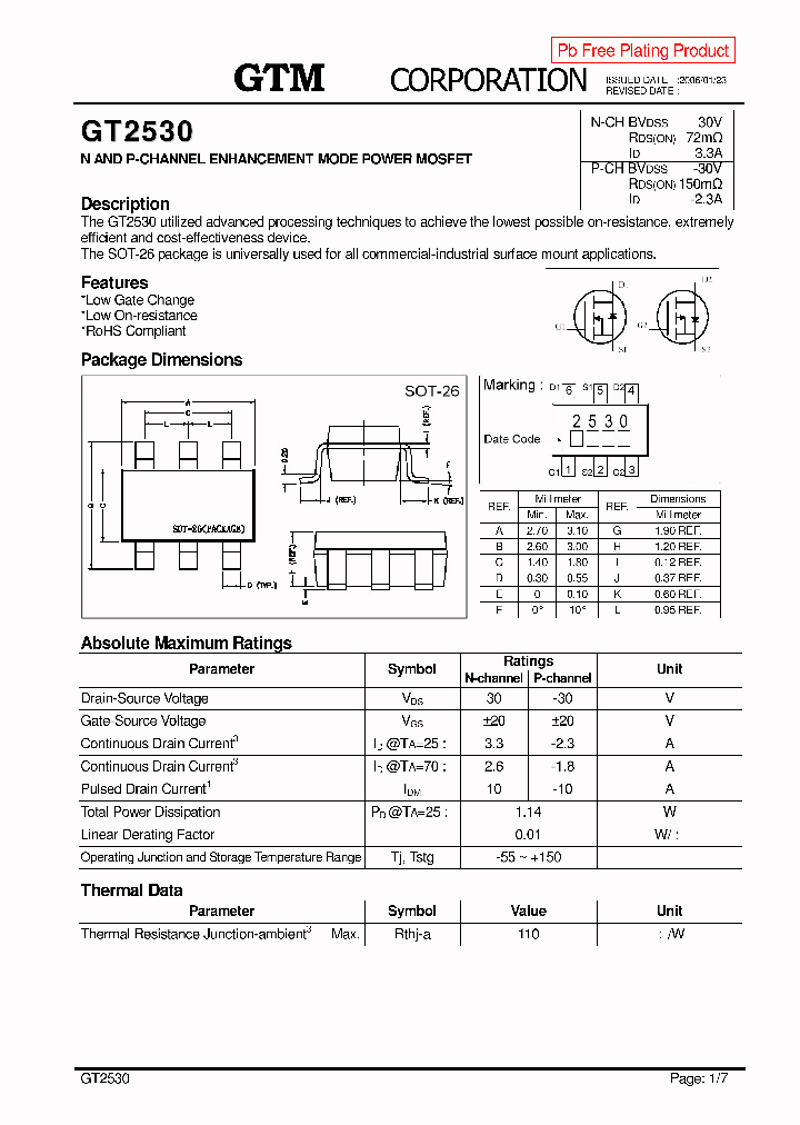 GT2530_7700906.PDF Datasheet