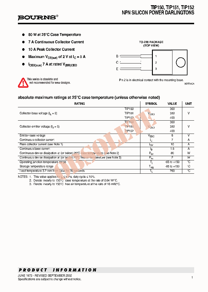 TIP150_7702064.PDF Datasheet