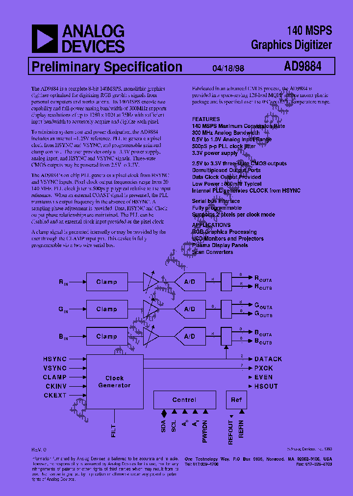 AD9884KS_7702406.PDF Datasheet