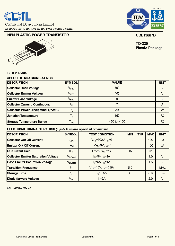 CDL13007D_7703641.PDF Datasheet
