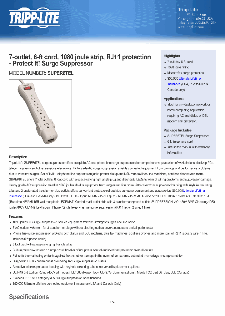 SUPER6TEL_7704496.PDF Datasheet