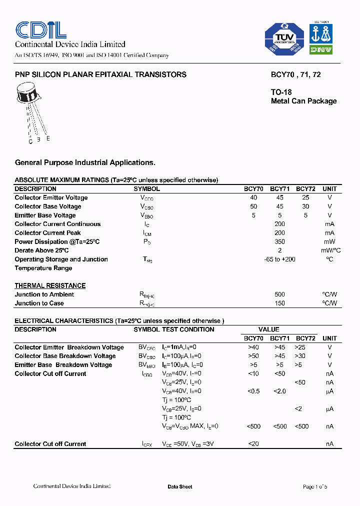BCY70_7704877.PDF Datasheet