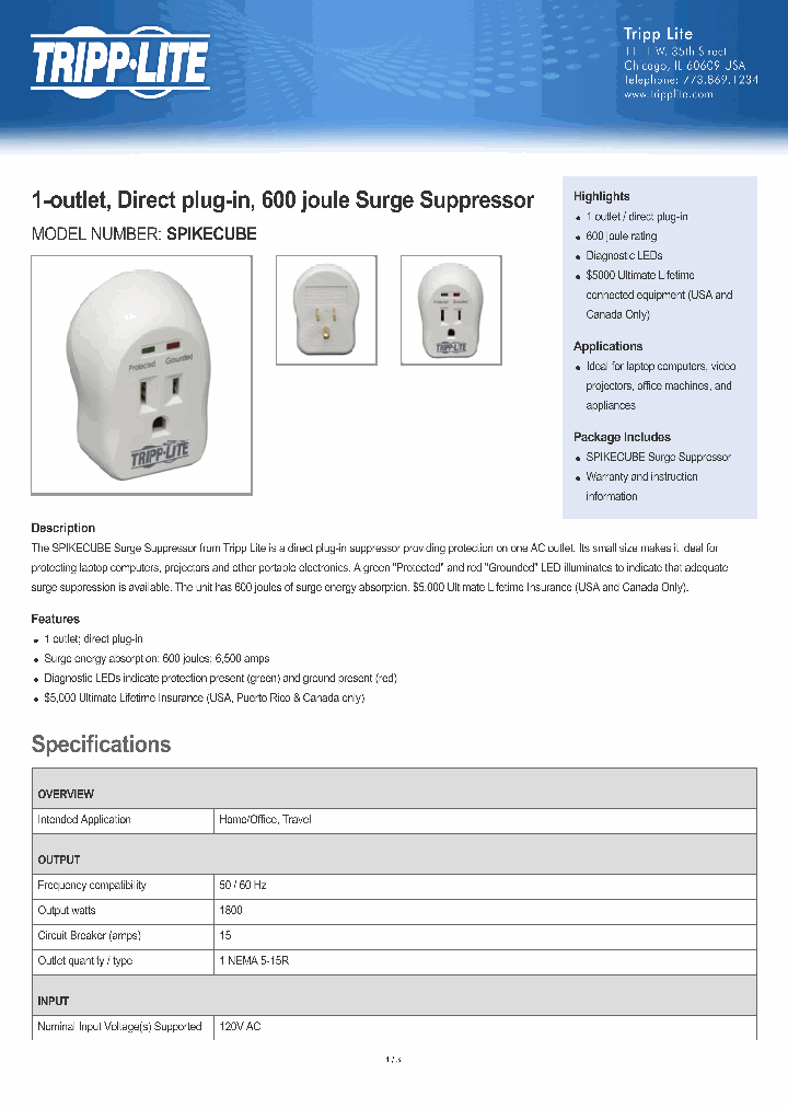 SPIKECUBE_7704999.PDF Datasheet