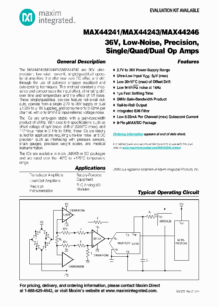 MAX44241_7706630.PDF Datasheet