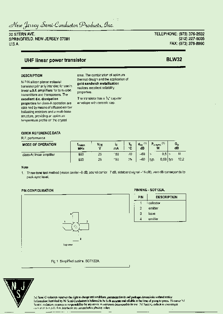 BLW32_7706641.PDF Datasheet