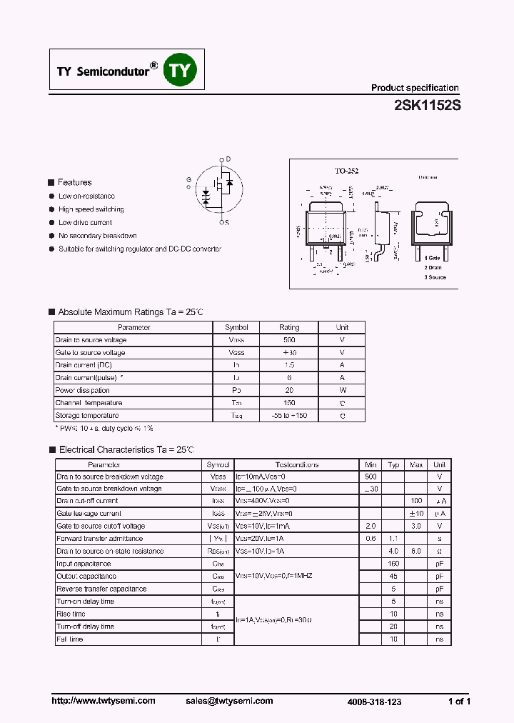 2SK1152S_7708308.PDF Datasheet