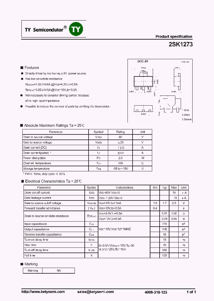 2SK1273_7708310.PDF Datasheet