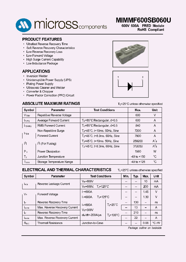 MIMMF600SB060U_7710564.PDF Datasheet