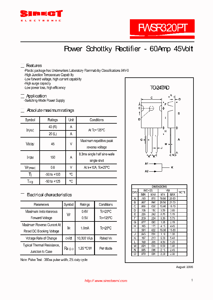 FWSR320PT_7713029.PDF Datasheet