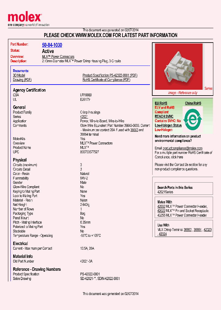 50-84-1030_7714773.PDF Datasheet