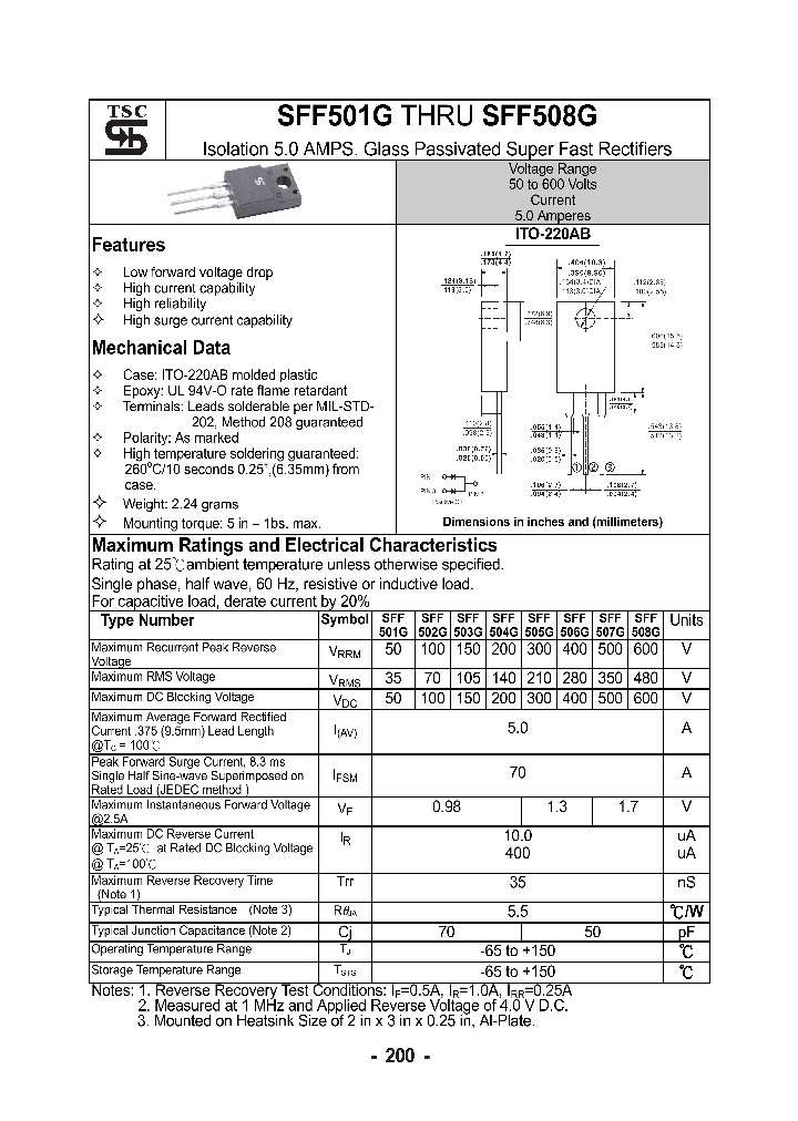 SFF504G_7716177.PDF Datasheet