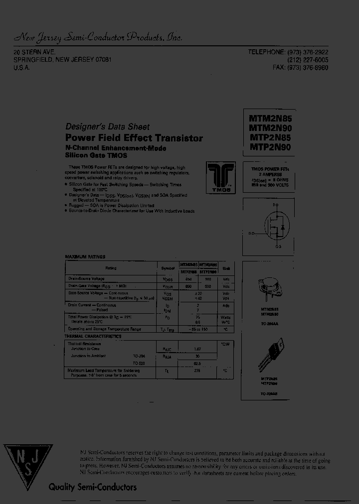 MTP2N90_7716602.PDF Datasheet