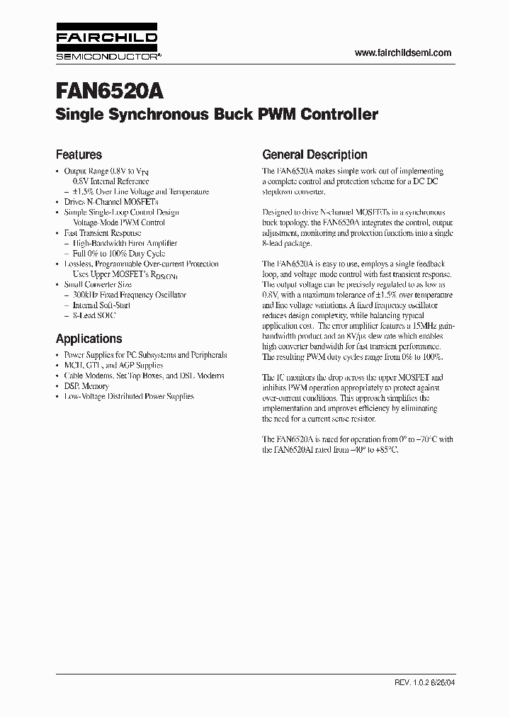 FAN6520AIMX_7717260.PDF Datasheet