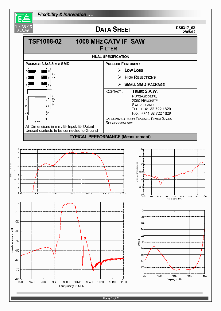TSF1008-02_7718127.PDF Datasheet