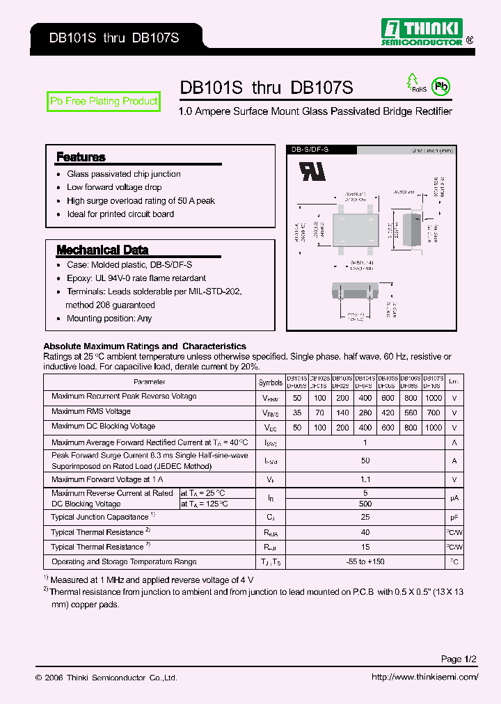 DB107SDF10S_7724915.PDF Datasheet