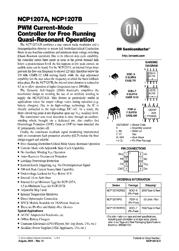 NCP1207AADAPGEVB_7725615.PDF Datasheet