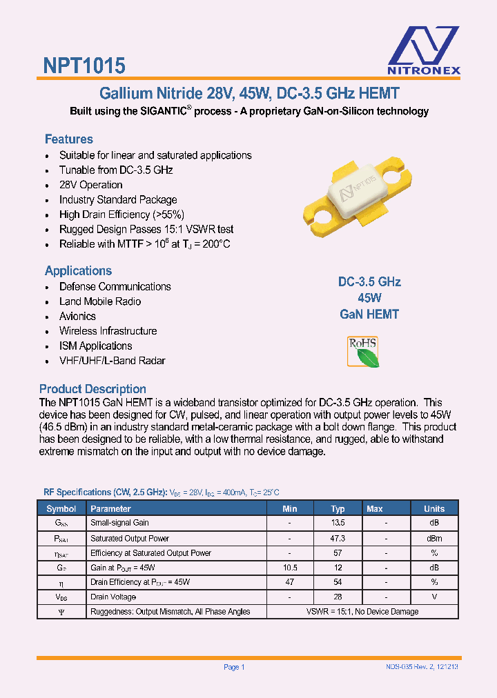 NPT1015_7726688.PDF Datasheet