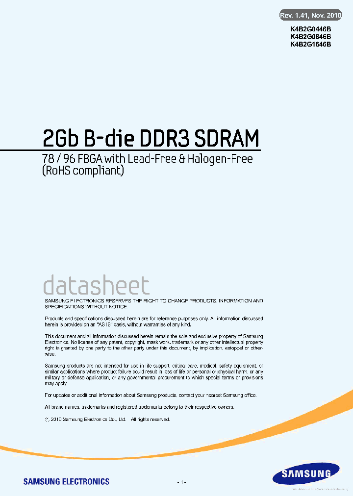 K4B2G0846B_7727917.PDF Datasheet