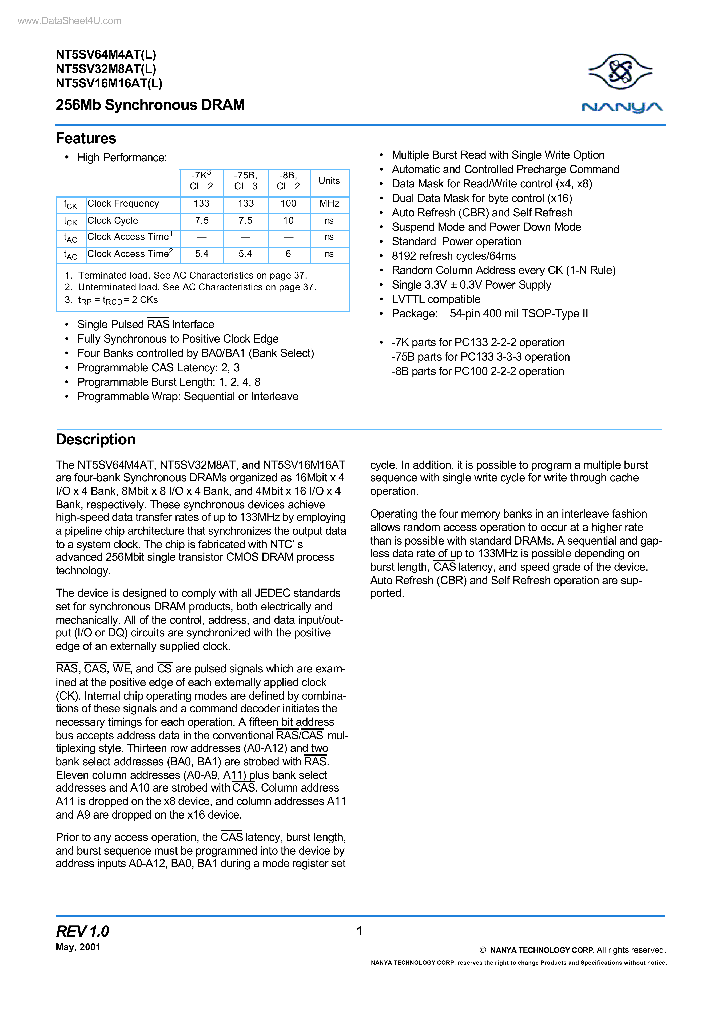NT5SV64M4AT_7728430.PDF Datasheet