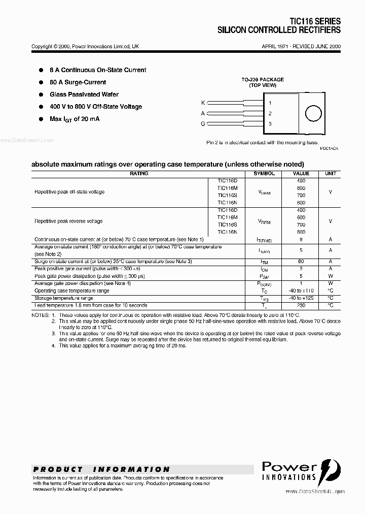 TLC116N_7728397.PDF Datasheet