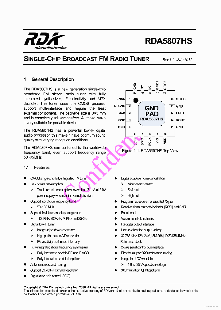 RDA5807HS_7729224.PDF Datasheet