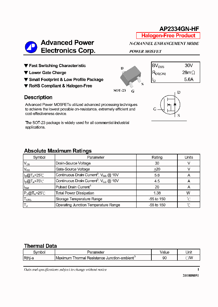 AP2334GN-HF_7730165.PDF Datasheet