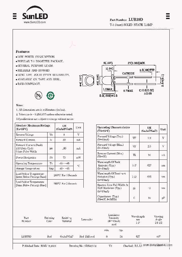 LUR39D_7731065.PDF Datasheet