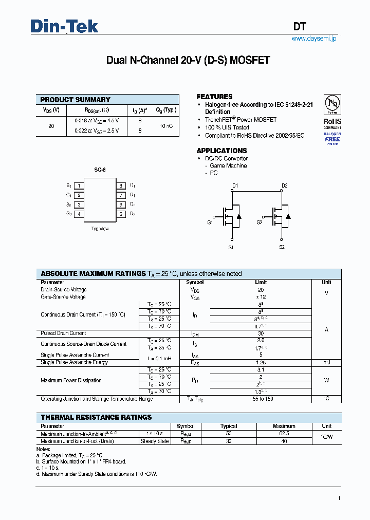 DTM9936_7734355.PDF Datasheet