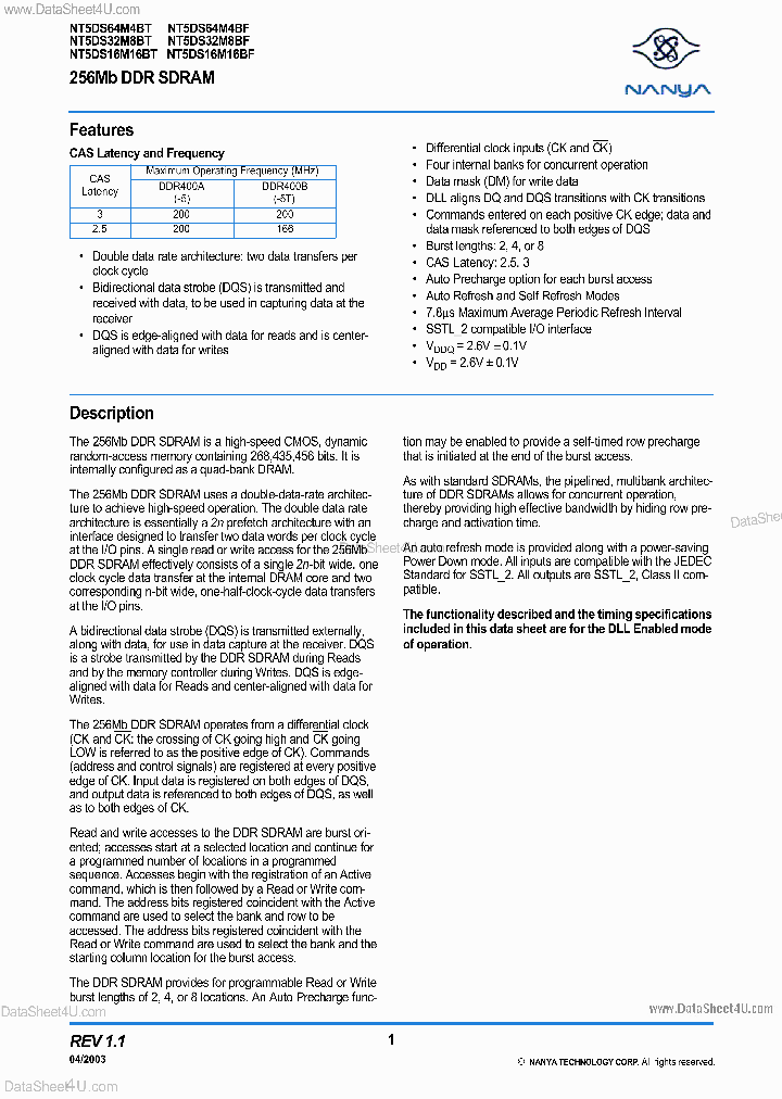 NT5DS32M8BF_7737241.PDF Datasheet