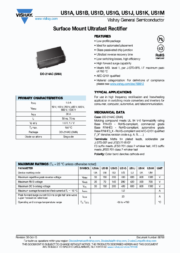 US1B-E3_7738947.PDF Datasheet