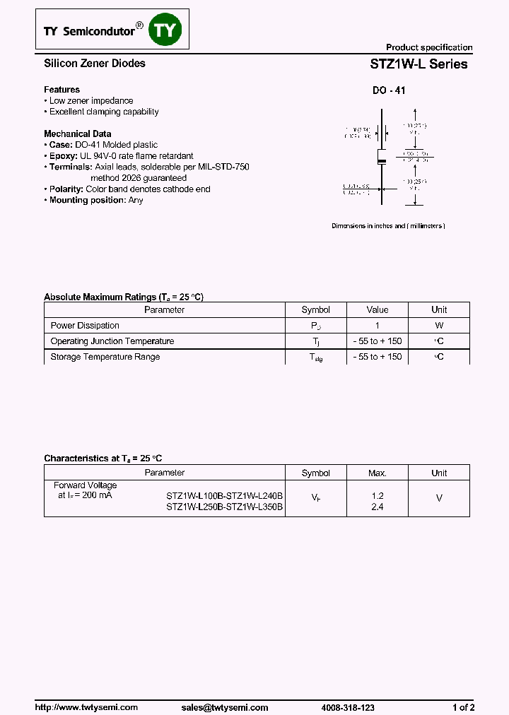STZ1W-L340B_7740470.PDF Datasheet
