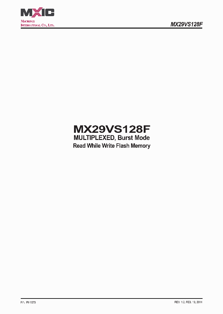 MX29VS128F_7741061.PDF Datasheet